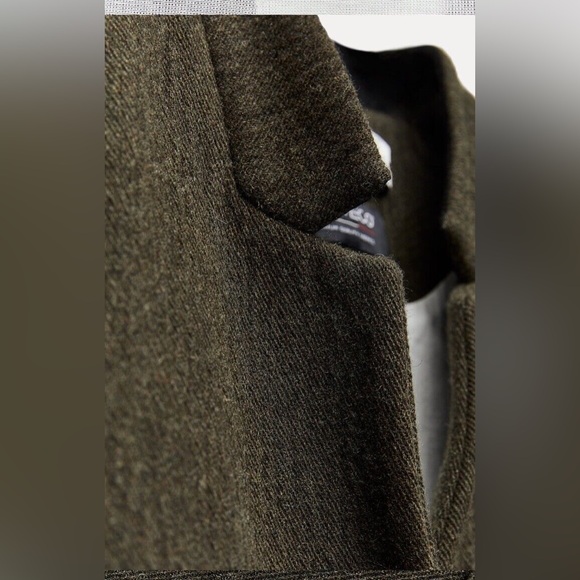 ZARA ~ WOMAN COLLECTION MINIMALIST MANTECO WOOL COAT - Picture 3 of 16